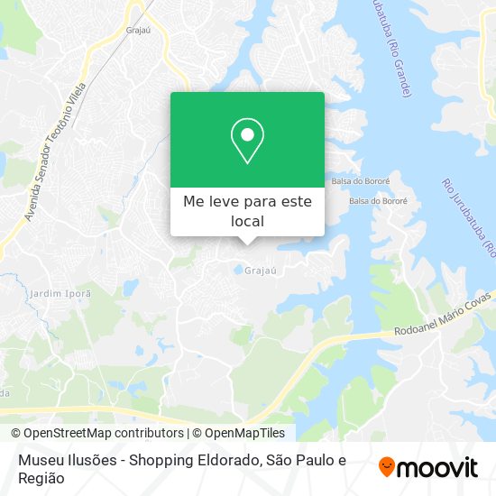 Museu Ilusões - Shopping Eldorado mapa