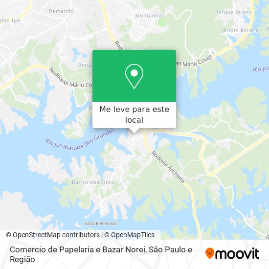 Comercio de Papelaria e Bazar Norei mapa