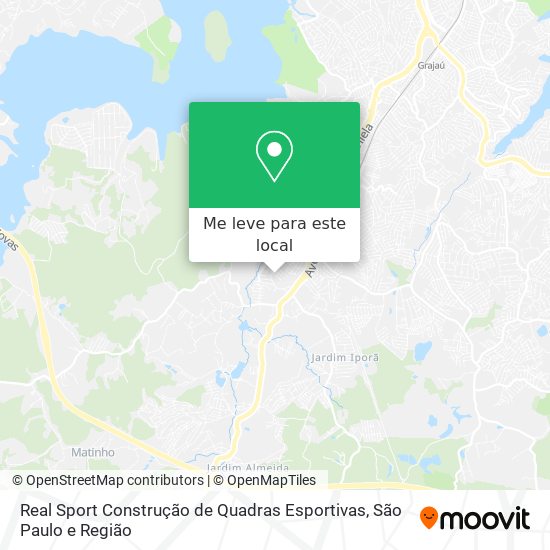 Real Sport Construção de Quadras Esportivas mapa