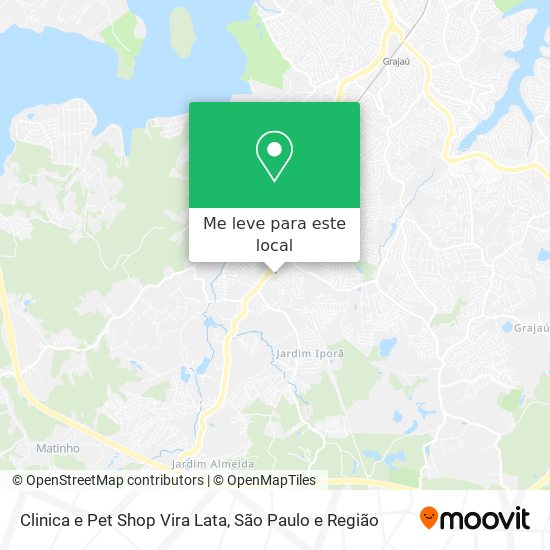 Clinica e Pet Shop Vira Lata mapa