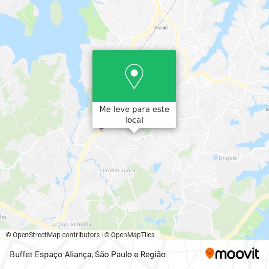 Buffet Espaço Aliança mapa