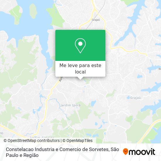 Constelacao Industria e Comercio de Sorvetes mapa