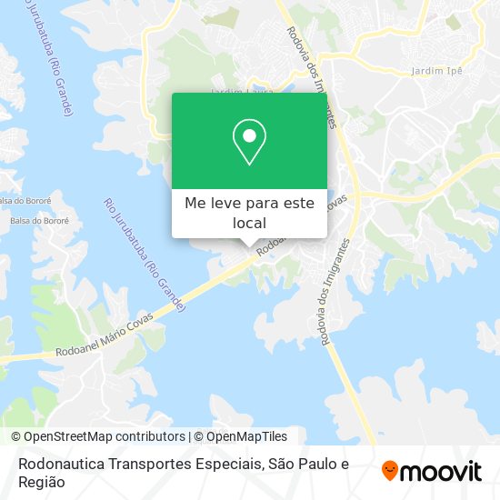 Rodonautica Transportes Especiais mapa