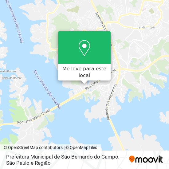 Prefeitura Municipal de São Bernardo do Campo mapa