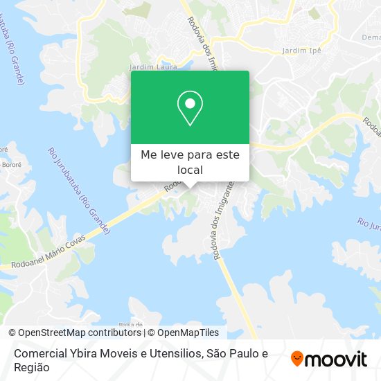 Comercial Ybira Moveis e Utensilios mapa