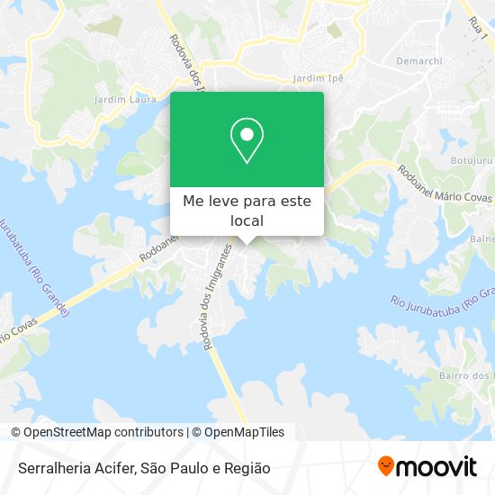 Serralheria Acifer mapa