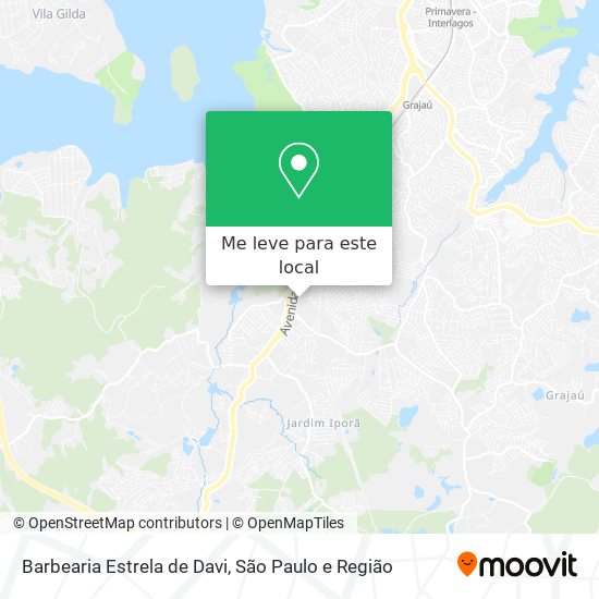 Barbearia Estrela de Davi mapa