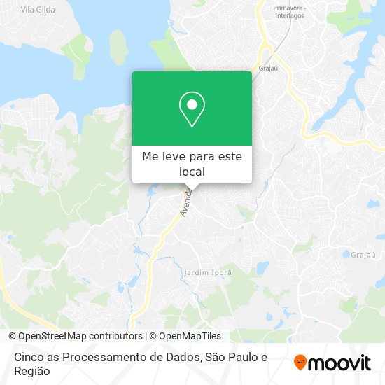 Cinco as Processamento de Dados mapa