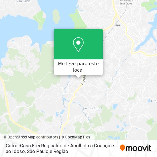 Cafrai-Casa Frei Reginaldo de Acolhida a Criança e ao Idoso mapa