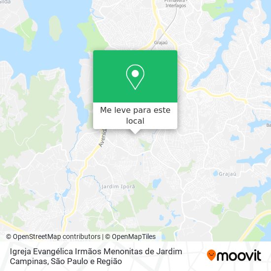 Igreja Evangélica Irmãos Menonitas de Jardim Campinas mapa