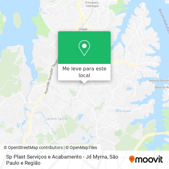 Sp Plast Serviços e Acabamento - Jd Myrna mapa