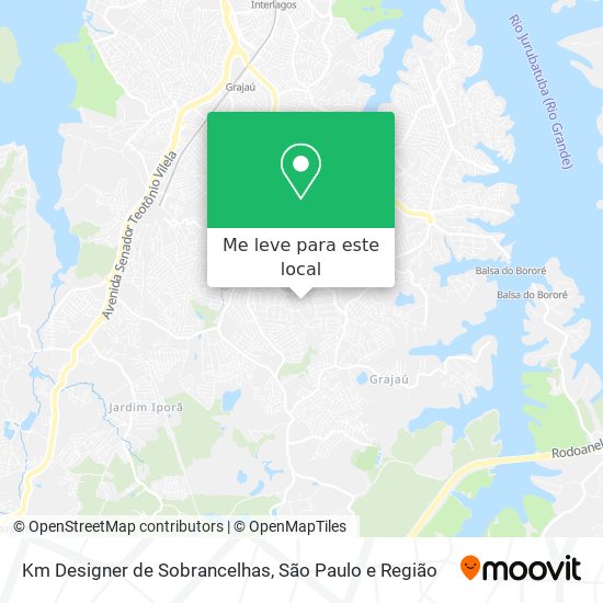 Km Designer de Sobrancelhas mapa