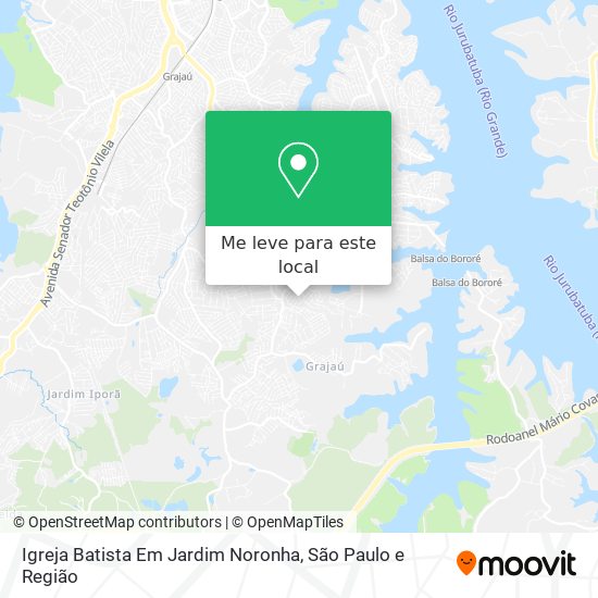 Igreja Batista Em Jardim Noronha mapa