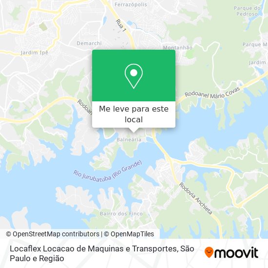 Locaflex Locacao de Maquinas e Transportes mapa