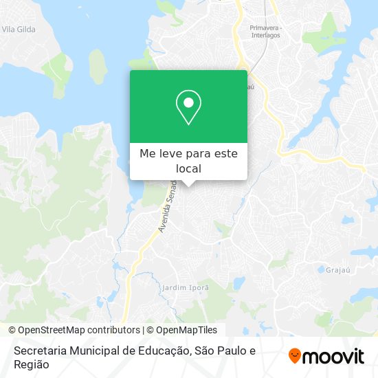 Secretaria Municipal de Educação mapa