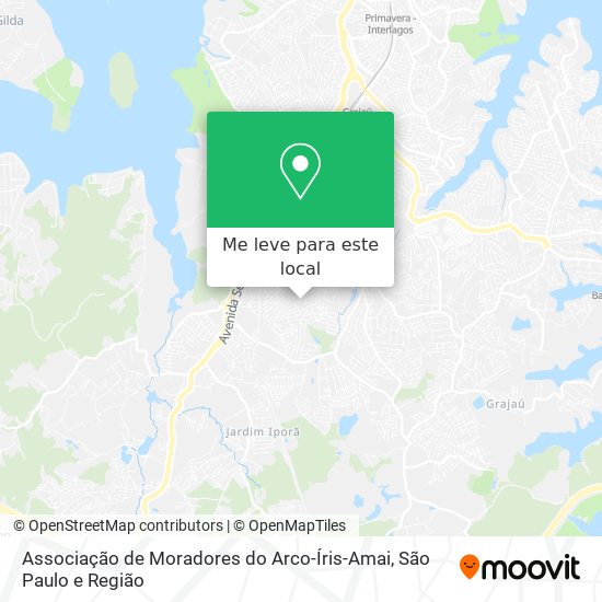 Associação de Moradores do Arco-Íris-Amai mapa