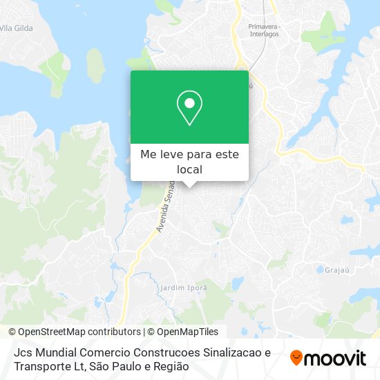 Jcs Mundial Comercio Construcoes Sinalizacao e Transporte Lt mapa