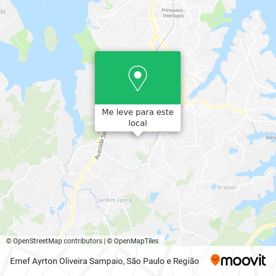 Emef Ayrton Oliveira Sampaio mapa