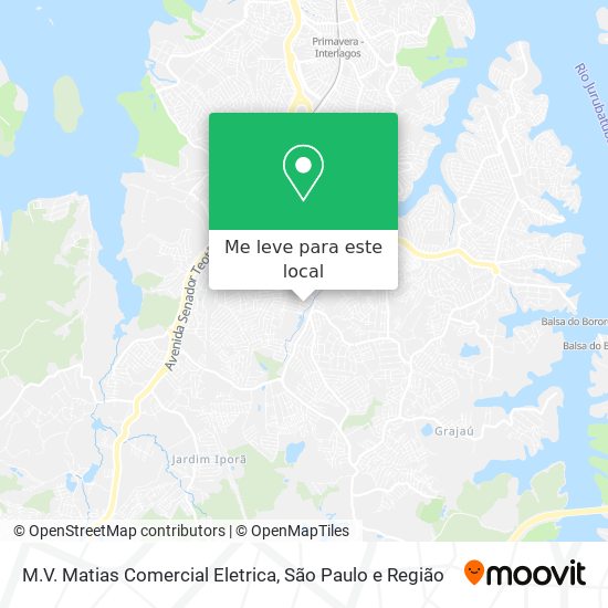 M.V. Matias Comercial Eletrica mapa