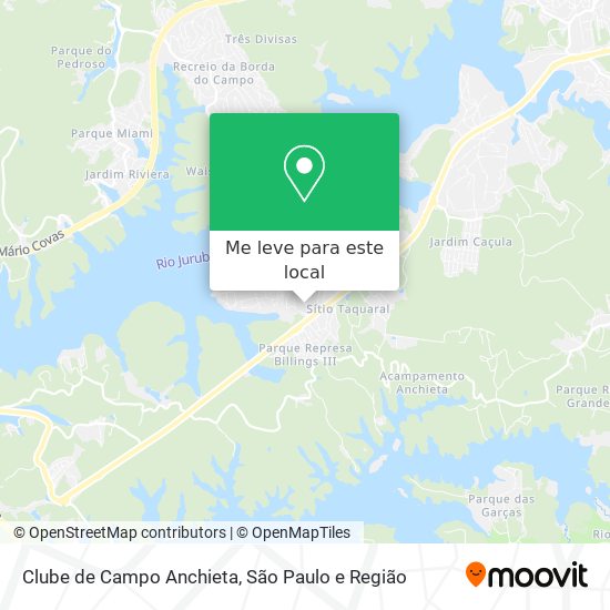 Clube de Campo Anchieta mapa