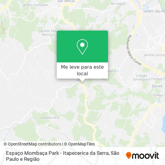 Espaço Mombaça Park - Itapecerica da Serra mapa