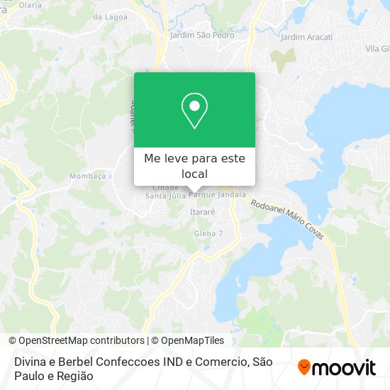Divina e Berbel Confeccoes IND e Comercio mapa