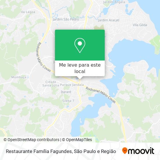 Restaurante Família Fagundes mapa