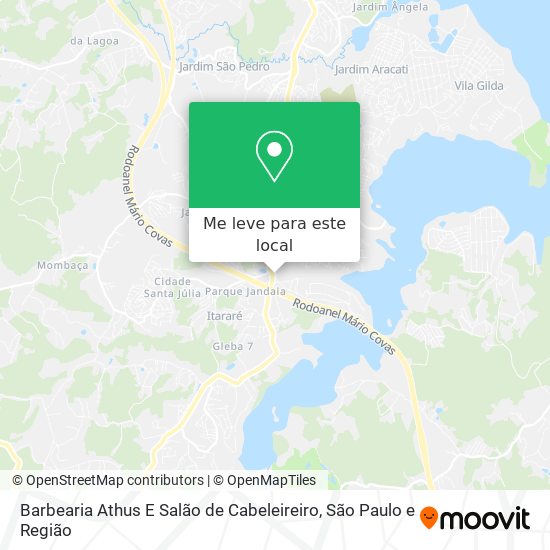 Barbearia Athus E Salão de Cabeleireiro mapa