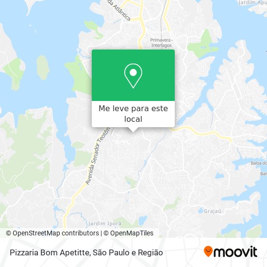 Pizzaria Bom Apetitte mapa