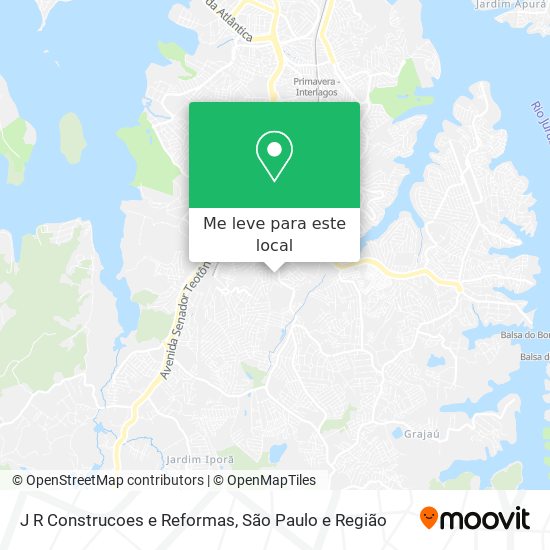 J R Construcoes e Reformas mapa