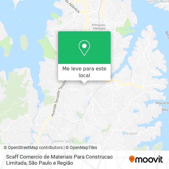 Scaff Comercio de Materiais Para Construcao Limitada mapa