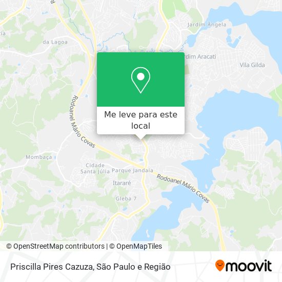 Priscilla Pires Cazuza mapa