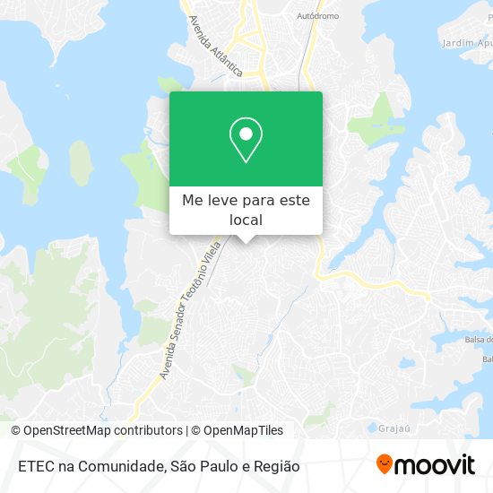 ETEC na Comunidade mapa