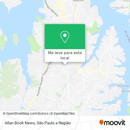 Allan Book News mapa