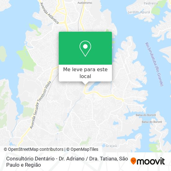 Consultório Dentário - Dr. Adriano / Dra. Tatiana mapa