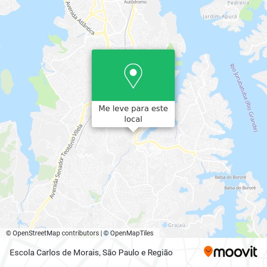 Escola Carlos de Morais mapa