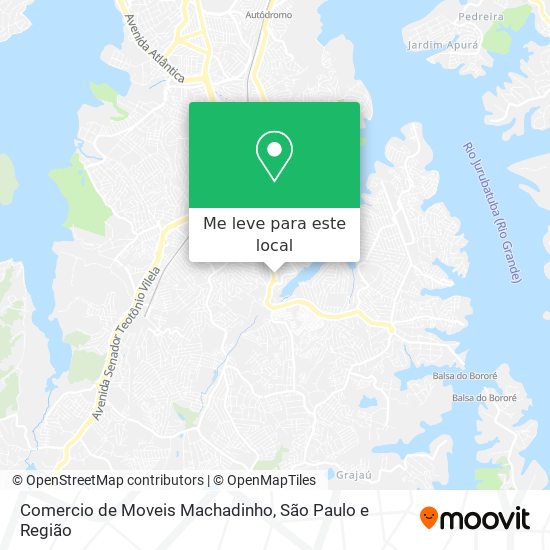 Comercio de Moveis Machadinho mapa