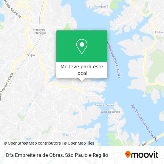 Dfa Empreiteira de Obras mapa