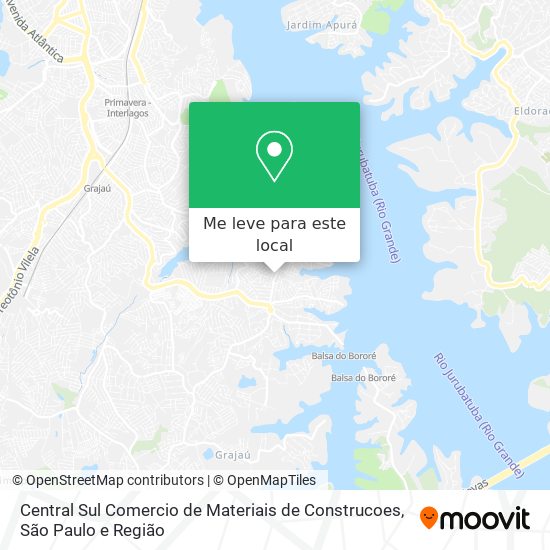 Central Sul Comercio de Materiais de Construcoes mapa