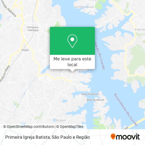 Primeira Igreja Batista mapa