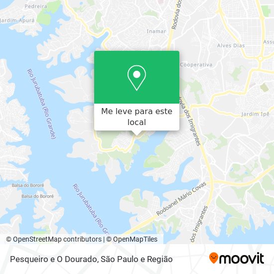 Pesqueiro e O Dourado mapa