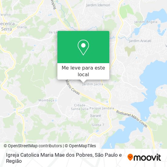 Igreja Catolica Maria Mae dos Pobres mapa