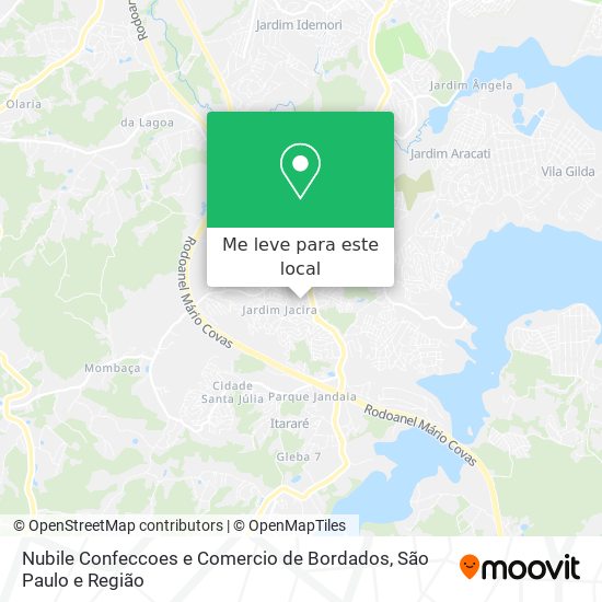 Nubile Confeccoes e Comercio de Bordados mapa