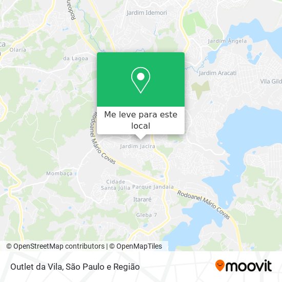 Outlet da Vila mapa