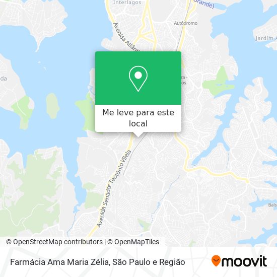 Farmácia Ama Maria Zélia mapa