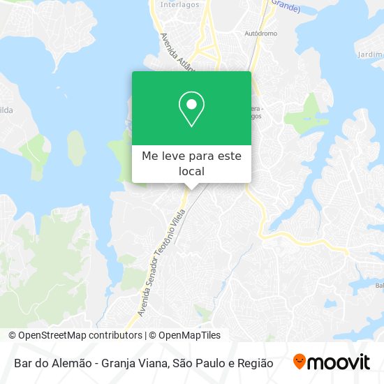 Bar do Alemão - Granja Viana mapa