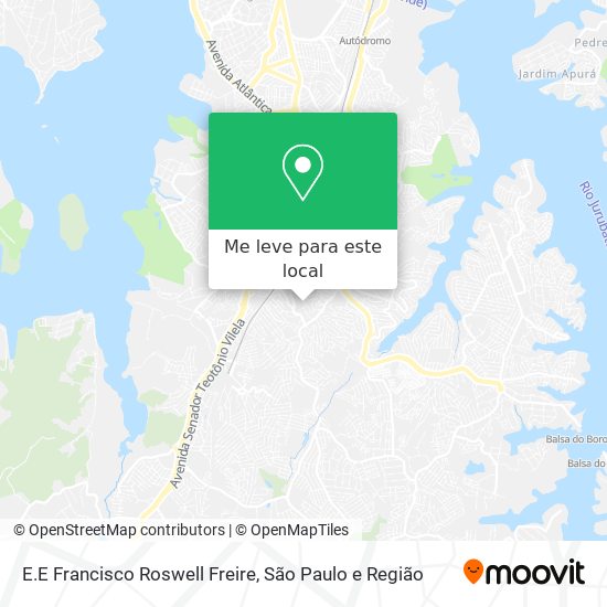 E.E Francisco Roswell Freire mapa