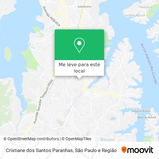 Cristiane dos Santos Paranhas mapa