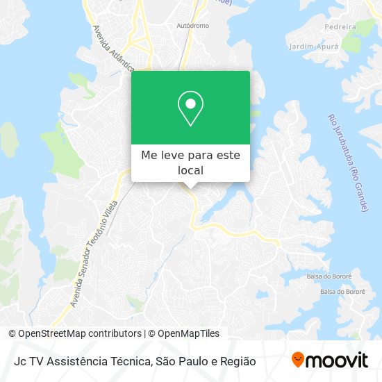 Jc TV Assistência Técnica mapa