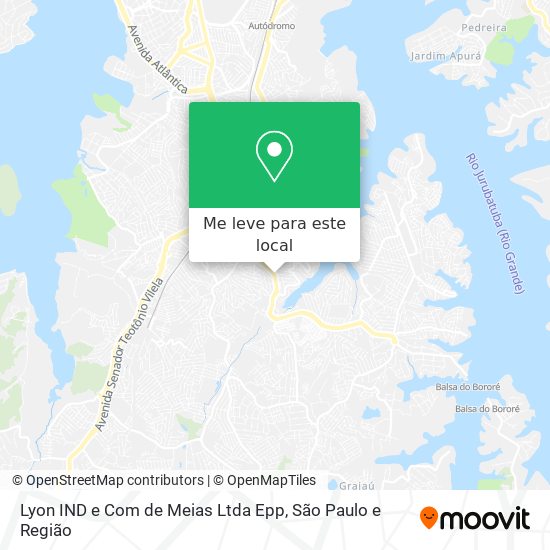 Lyon IND e Com de Meias Ltda Epp mapa